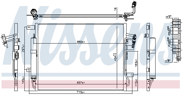 NISSENS 940481 Condensatore, Climatizzatore-Condensatore, Climatizzatore-Ricambi Euro