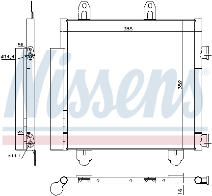 NISSENS 940522 Condensatore, Climatizzatore