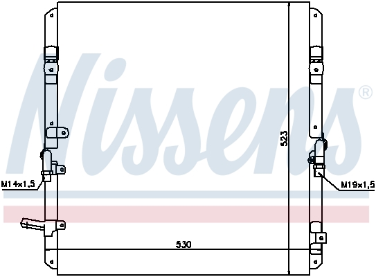 NISSENS 94053 Condensatore, Climatizzatore-Condensatore, Climatizzatore-Ricambi Euro