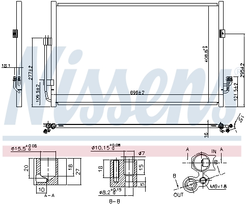 NISSENS 940556 Condensatore, Climatizzatore-Condensatore, Climatizzatore-Ricambi Euro