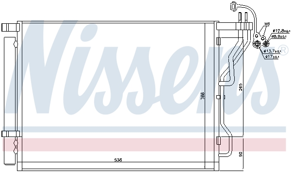 NISSENS 940563 Condensatore, Climatizzatore