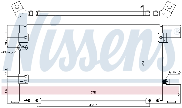 NISSENS 940608 Condensatore, Climatizzatore