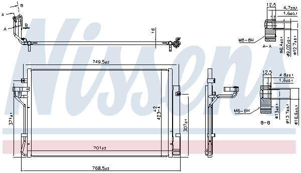 NISSENS 940621 Condensatore, Climatizzatore-Condensatore, Climatizzatore-Ricambi Euro