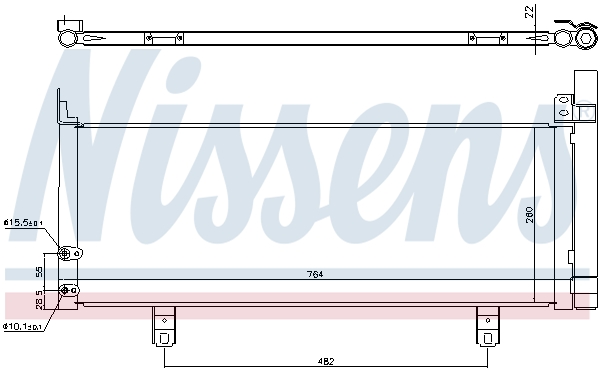 NISSENS 940639 Condensatore, Climatizzatore