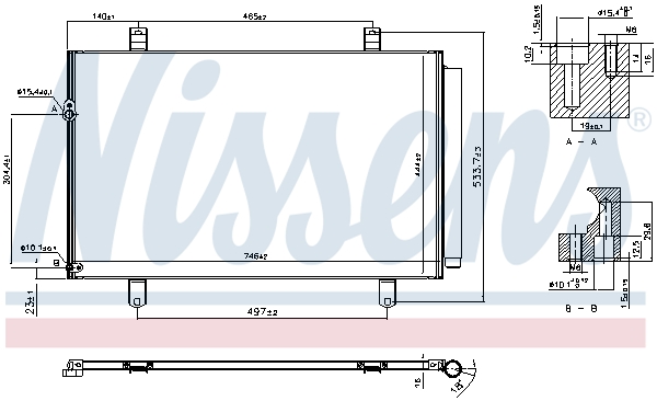 NISSENS 940649 Condensatore, Climatizzatore-Condensatore, Climatizzatore-Ricambi Euro