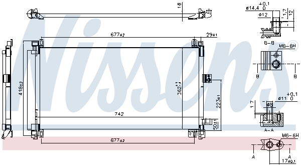 NISSENS 940656 Condensatore, Climatizzatore-Condensatore, Climatizzatore-Ricambi Euro