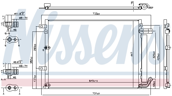 NISSENS 940675 Condensatore, Climatizzatore