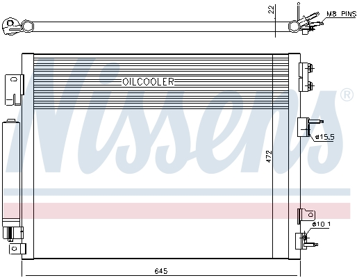 NISSENS 940706 Condensatore, Climatizzatore