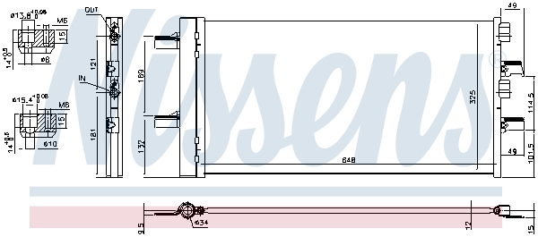 NISSENS 940741 Condensatore, Climatizzatore