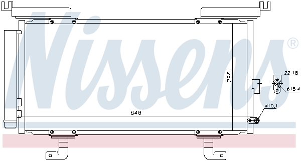 NISSENS 940742 Condensatore, Climatizzatore-Condensatore, Climatizzatore-Ricambi Euro