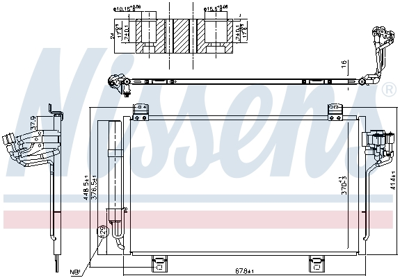 NISSENS 940775 Condensatore, Climatizzatore