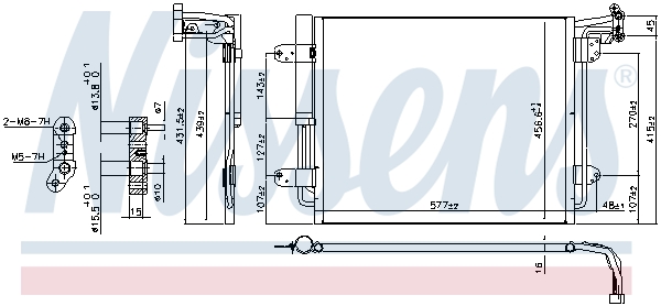 NISSENS 940802 Condensatore, Climatizzatore