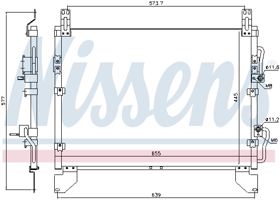 NISSENS 940805 Condensatore, Climatizzatore-Condensatore, Climatizzatore-Ricambi Euro