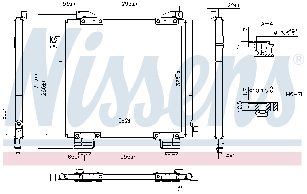 NISSENS 940825 Condensatore, Climatizzatore-Condensatore, Climatizzatore-Ricambi Euro