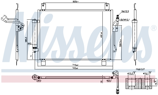 NISSENS 940836 ** FIRST FIT...