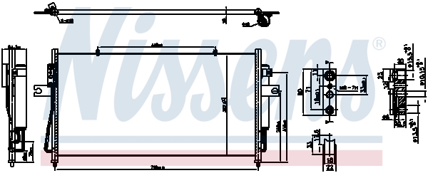 NISSENS 940840 Condensatore, Climatizzatore-Condensatore, Climatizzatore-Ricambi Euro