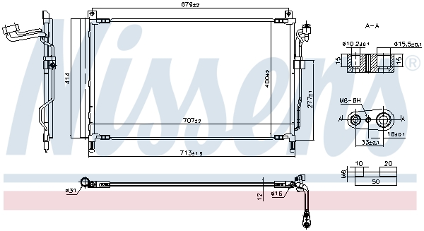 NISSENS 940857 Condenseur,...
