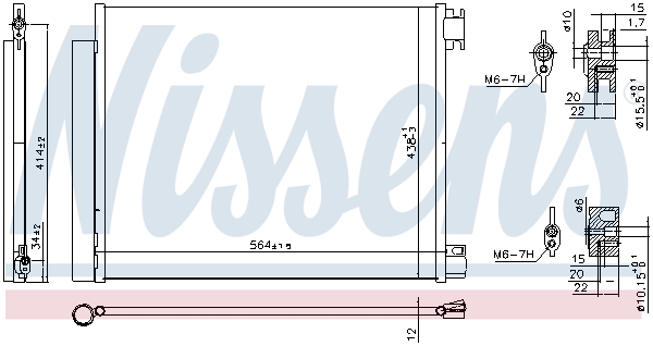 NISSENS 941060 Condensatore, Climatizzatore-Condensatore, Climatizzatore-Ricambi Euro