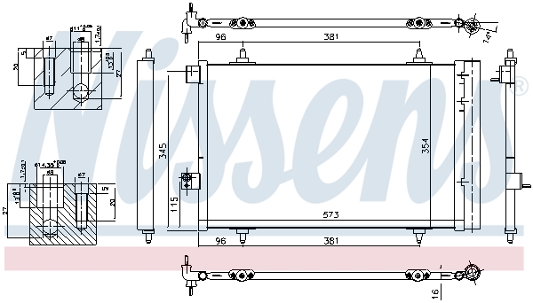 NISSENS 941082 Condensatore, Climatizzatore-Condensatore, Climatizzatore-Ricambi Euro