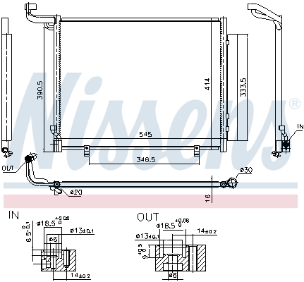 NISSENS 941093 Condensatore, Climatizzatore-Condensatore, Climatizzatore-Ricambi Euro