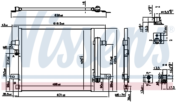 NISSENS 941105 Condensatore, Climatizzatore