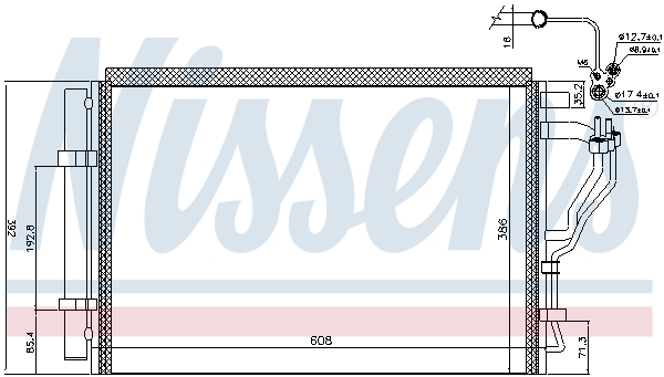 NISSENS 941126 Condensatore, Climatizzatore