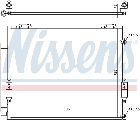 NISSENS 941151 Condensatore, Climatizzatore-Condensatore, Climatizzatore-Ricambi Euro