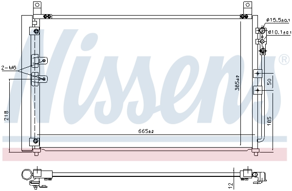 NISSENS 941167 Condensatore, Climatizzatore-Condensatore, Climatizzatore-Ricambi Euro