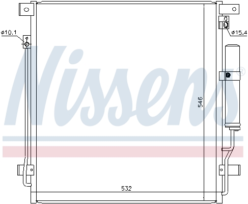 NISSENS 941168 Condensatore, Climatizzatore-Condensatore, Climatizzatore-Ricambi Euro