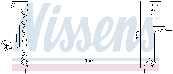 NISSENS 94183 Condensatore, Climatizzatore