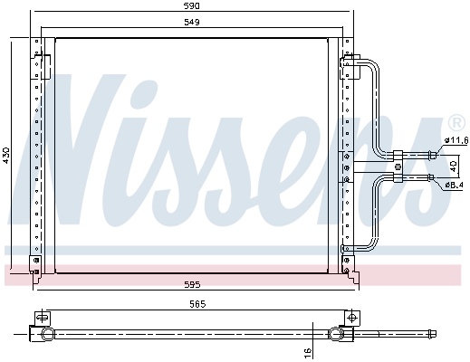 NISSENS 94201 Condensatore, Climatizzatore