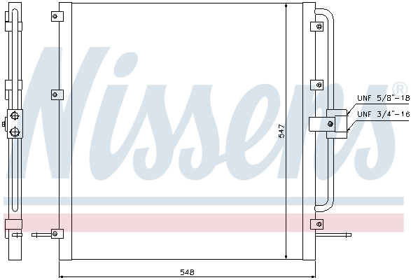 NISSENS 94257 Condensatore, Climatizzatore-Condensatore, Climatizzatore-Ricambi Euro