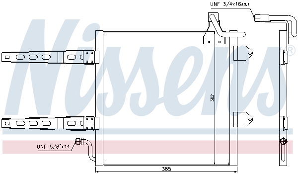 NISSENS 94260 Condensatore, Climatizzatore