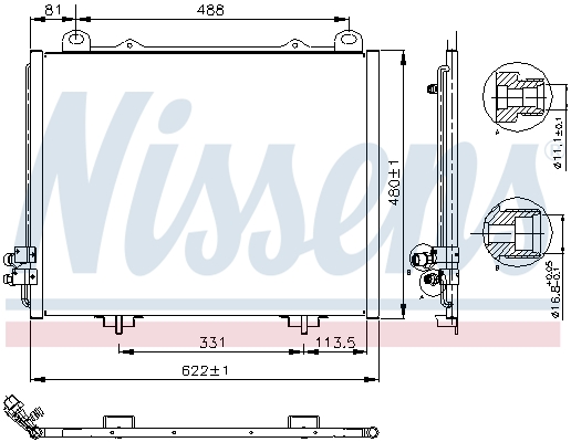 NISSENS 94285 Condensatore, Climatizzatore-Condensatore, Climatizzatore-Ricambi Euro