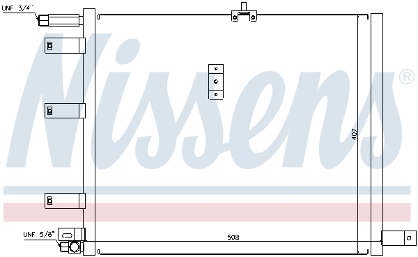 NISSENS 94300 Condensatore, Climatizzatore-Condensatore, Climatizzatore-Ricambi Euro