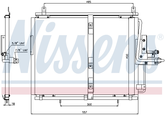 NISSENS 94377 Condensatore, Climatizzatore