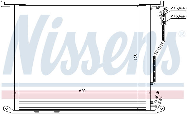 NISSENS 94380 Condensatore, Climatizzatore