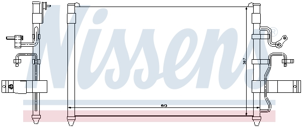 NISSENS 94413 Condensatore, Climatizzatore