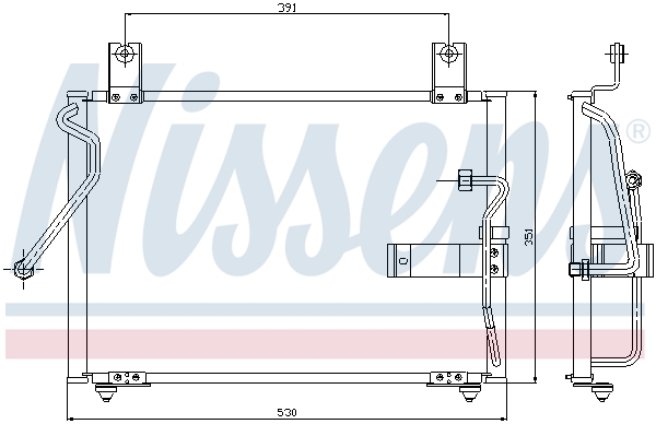 NISSENS 94415 Condensatore, Climatizzatore