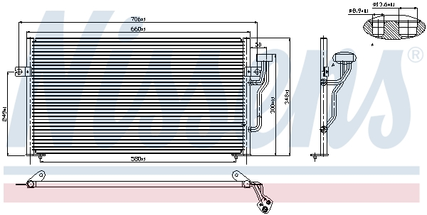 NISSENS 94433 Condensatore, Climatizzatore