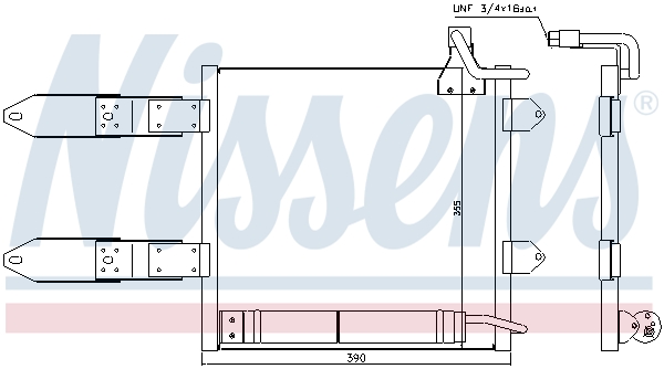 NISSENS 94443 Condensatore, Climatizzatore