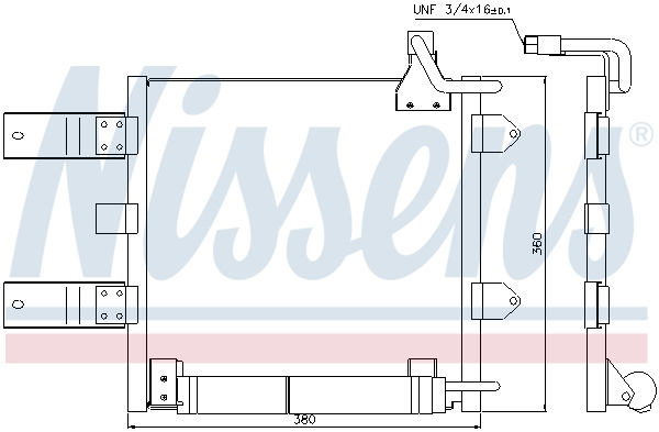 NISSENS 94446 Condensatore, Climatizzatore