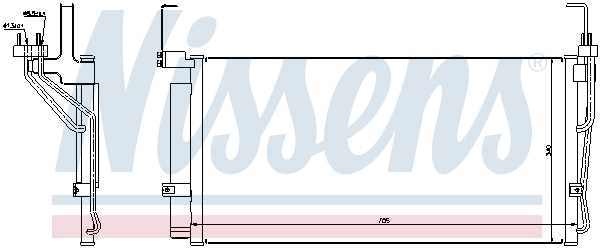 NISSENS 94451 Condensatore, Climatizzatore