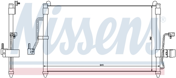 NISSENS 94454 Condensatore, Climatizzatore