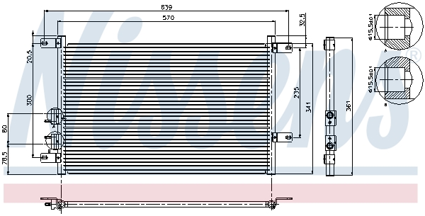 NISSENS 94526 Condensatore, Climatizzatore