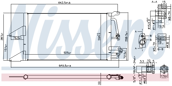 NISSENS 94565 Condensatore, Climatizzatore-Condensatore, Climatizzatore-Ricambi Euro