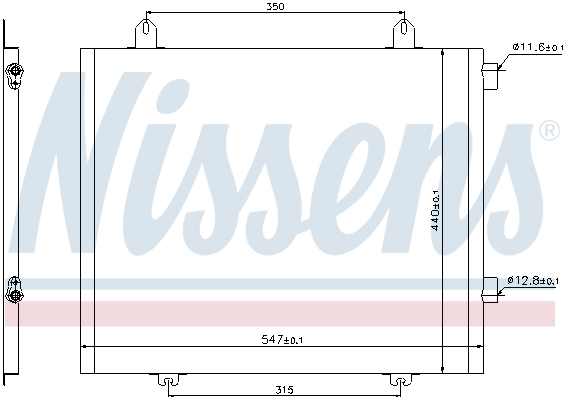 NISSENS 94573 Condensatore, Climatizzatore-Condensatore, Climatizzatore-Ricambi Euro