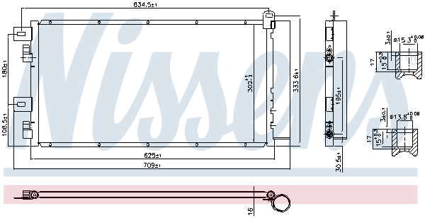 NISSENS 94591 Condensatore, Climatizzatore-Condensatore, Climatizzatore-Ricambi Euro