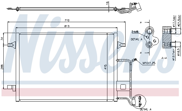 NISSENS 94601 Condensatore, Climatizzatore