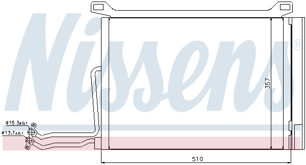 NISSENS 94615 Condensatore, Climatizzatore